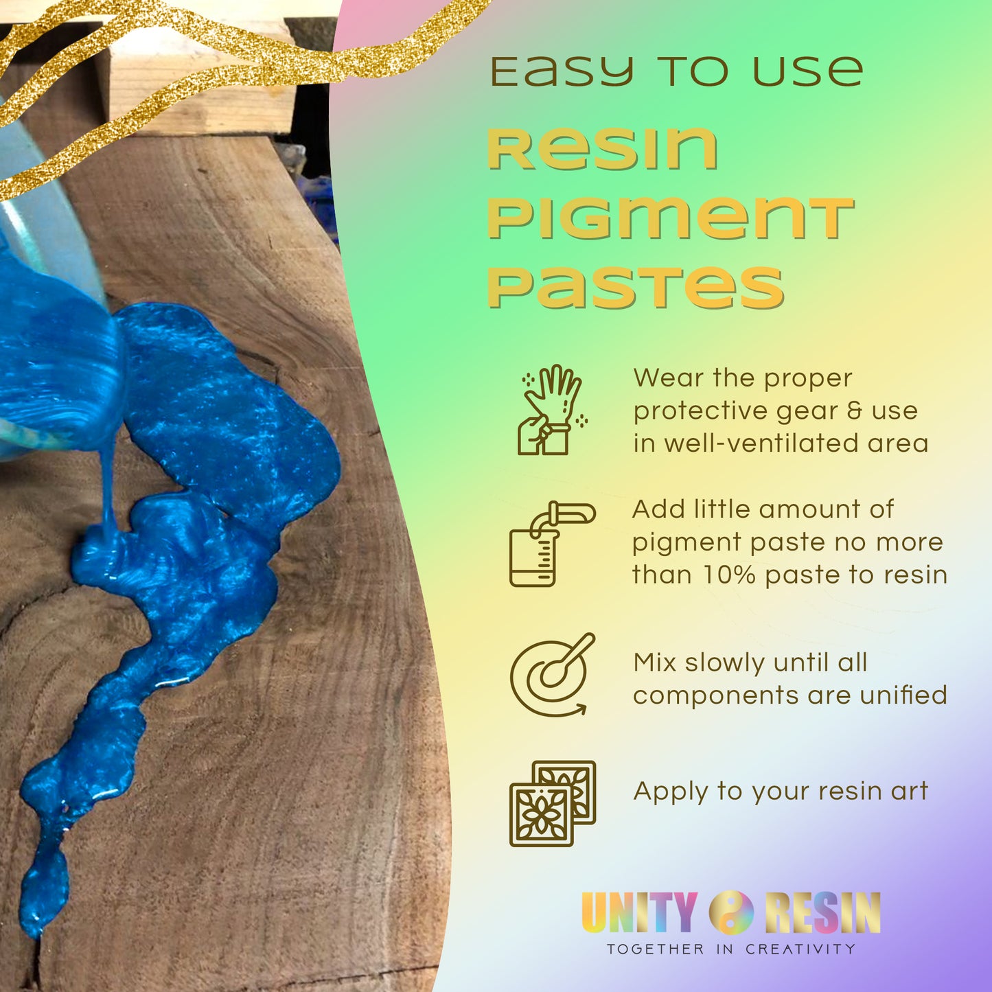 Ultra-Luxe Epoxy Resin Pigment Paste- BLUE HORIZON (50G)
