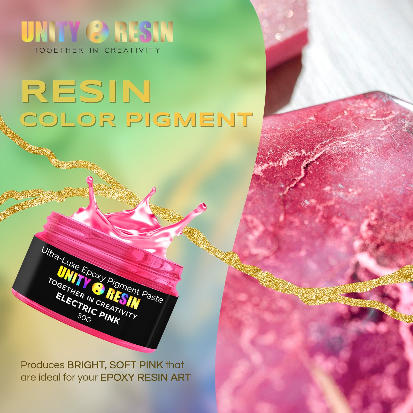 Ultra-Luxe Epoxy Resin Pigment Paste- ELECTRIC PINK (50G)
