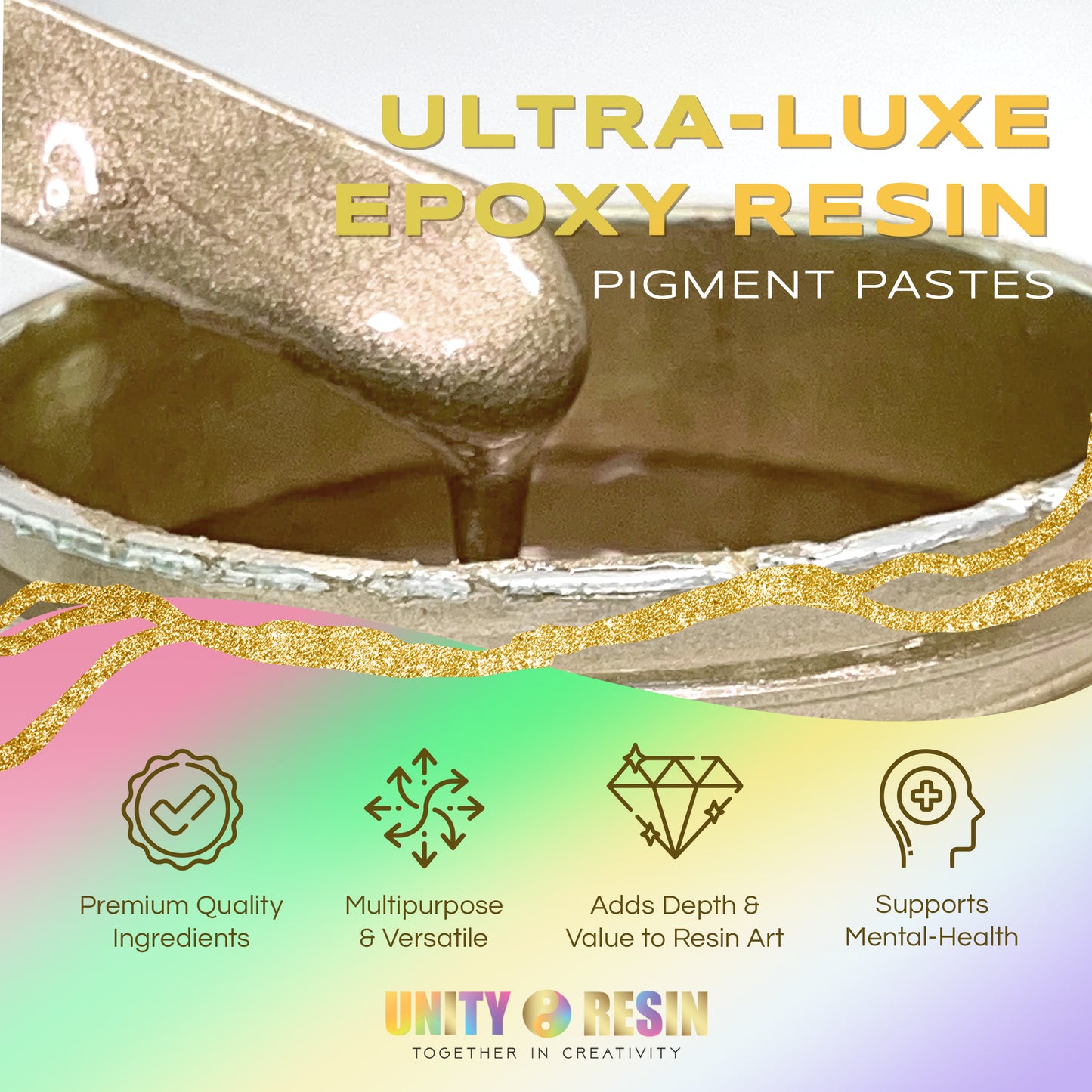 NEW Ultra-Luxe Epoxy Resin Pigment Paste- LAVISH PEWTER (50G)