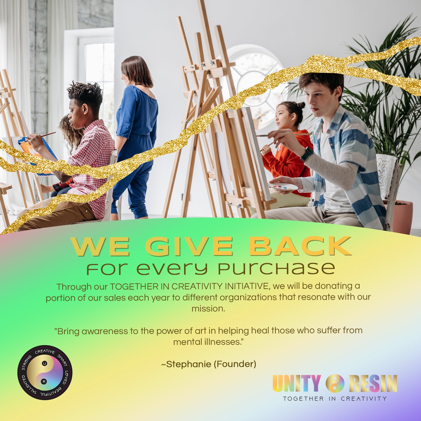 NEW Resin Art Starter Package Kit! -Includes 1 Gallon Kit of Unity Resin Premium Artist Epoxy & 4 Ultra Luxe Pigments