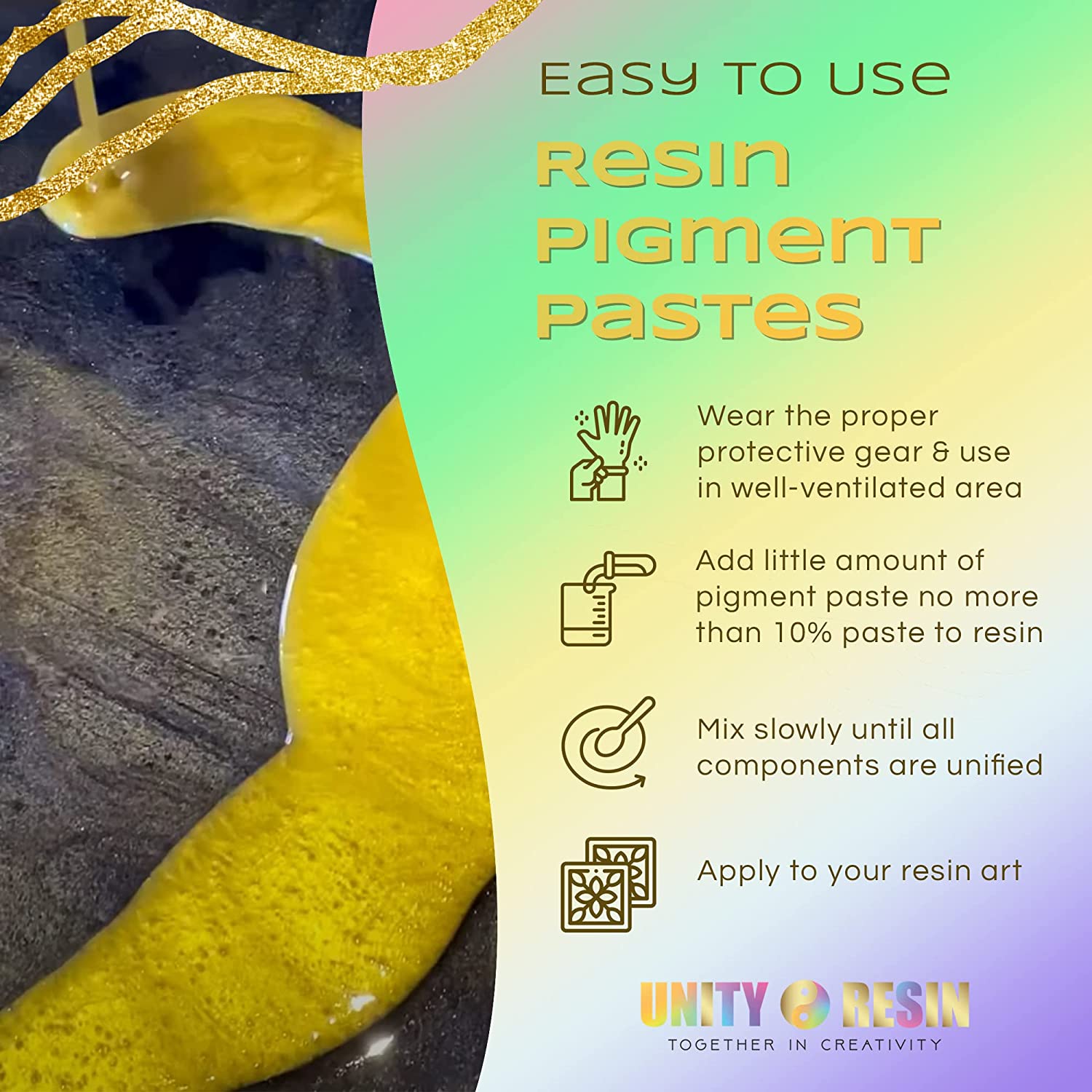 yellow resin paint, epoxy resin, resin pigment paste, resin paint, resin color, yellow mica powder, yellow resin paint,  yellow epoxy dye, shimmery yellow paint for resin, resin supplies, epoxy resin, resin art, art resin
