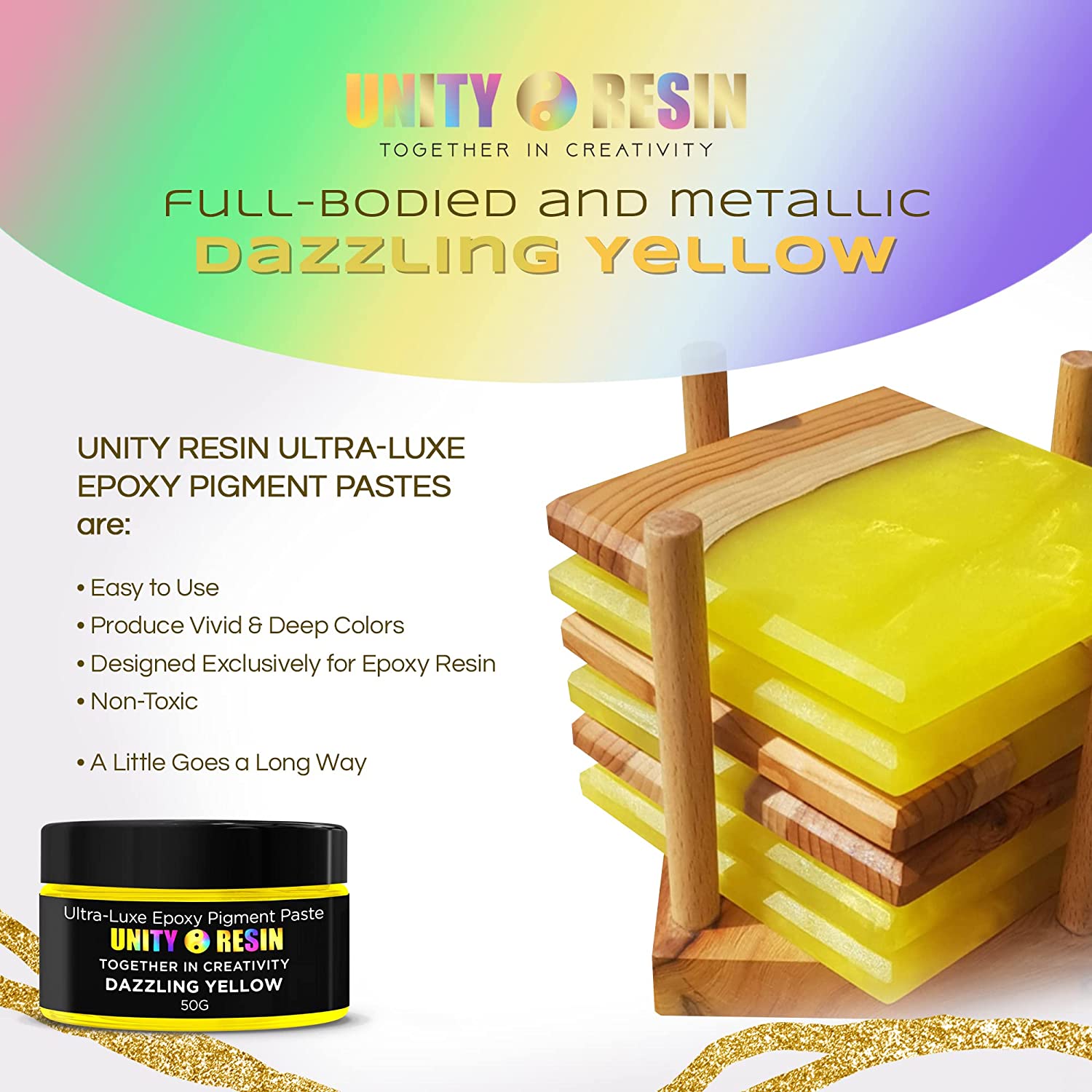 yellow resin paint, epoxy resin, resin pigment paste, resin paint, resin color, yellow mica powder, yellow resin paint,  yellow epoxy dye, shimmery yellow paint for resin, resin supplies, epoxy resin, resin art, art resin