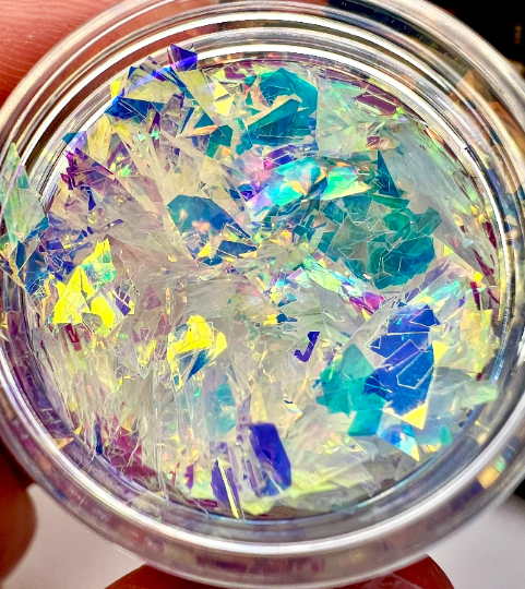Designer Glitters- GLISTENING WHITE OPAL.