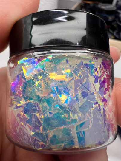Designer Glitters- GLISTENING WHITE OPAL.