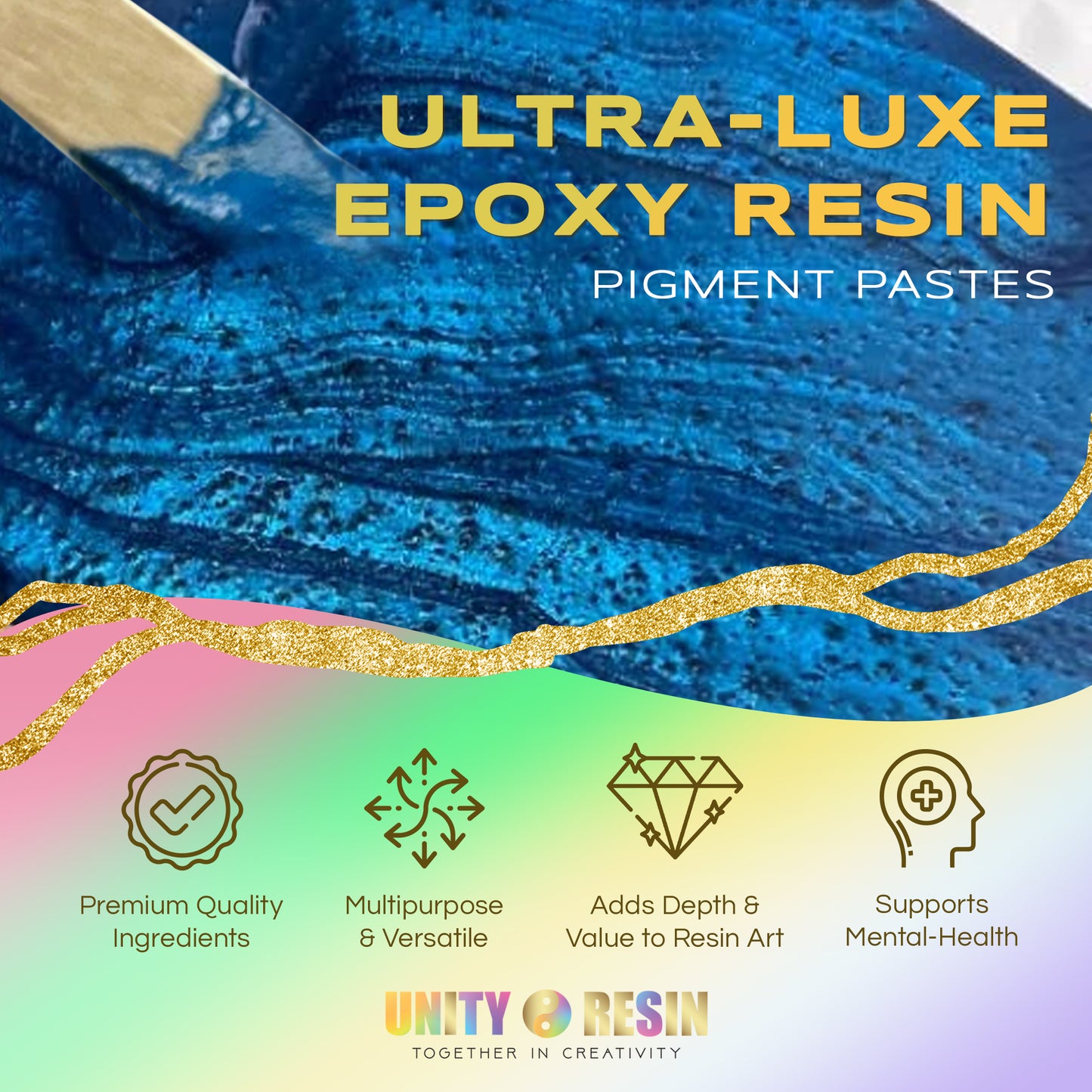 Ultra-Luxe Epoxy Resin Pigment Paste-HEART of THE OCEAN (50G).