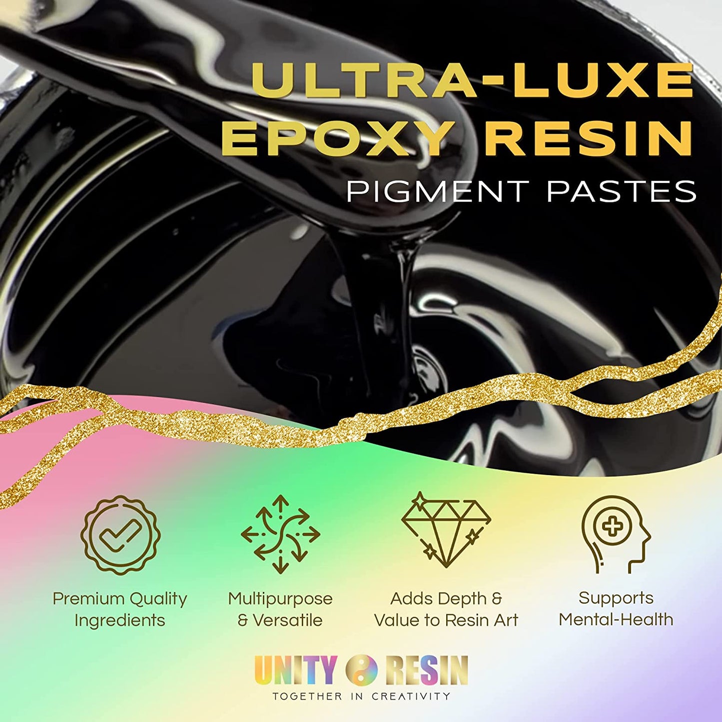 black resin pigment, resin paste, epoxy resin, resin art, resin color, black mica for resin, black color for resin, resin supplies, resin art supplies, epoxy pigment paste, resin paint, resin dye, resin color, black resin paint