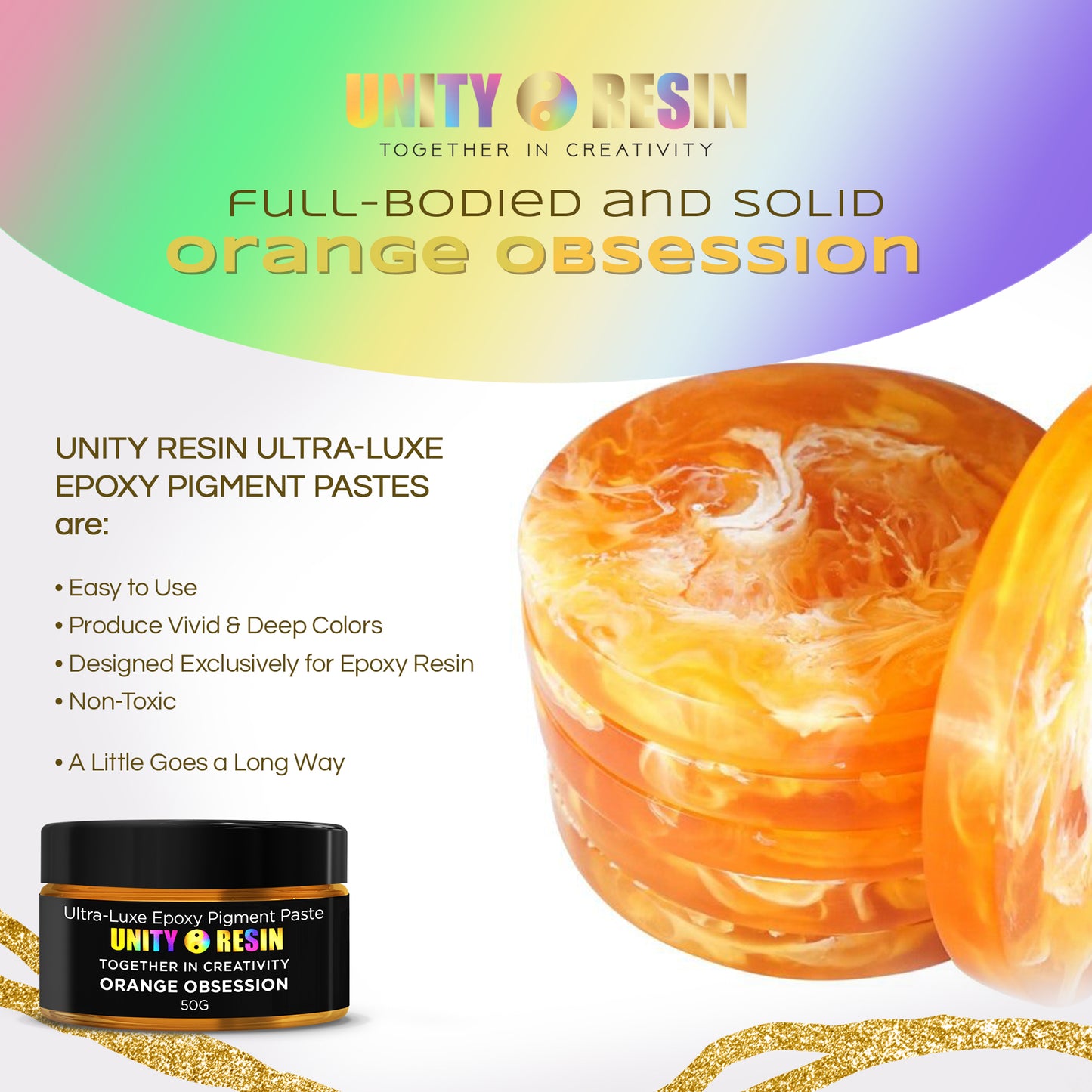 orange resin paste, epoxy pigment paste, orange resin paint, orange epoxy dye, resin pigment, resin supplies, art resin, resin color, liquid resin paste, paste for resin, epoxy resin, resin art