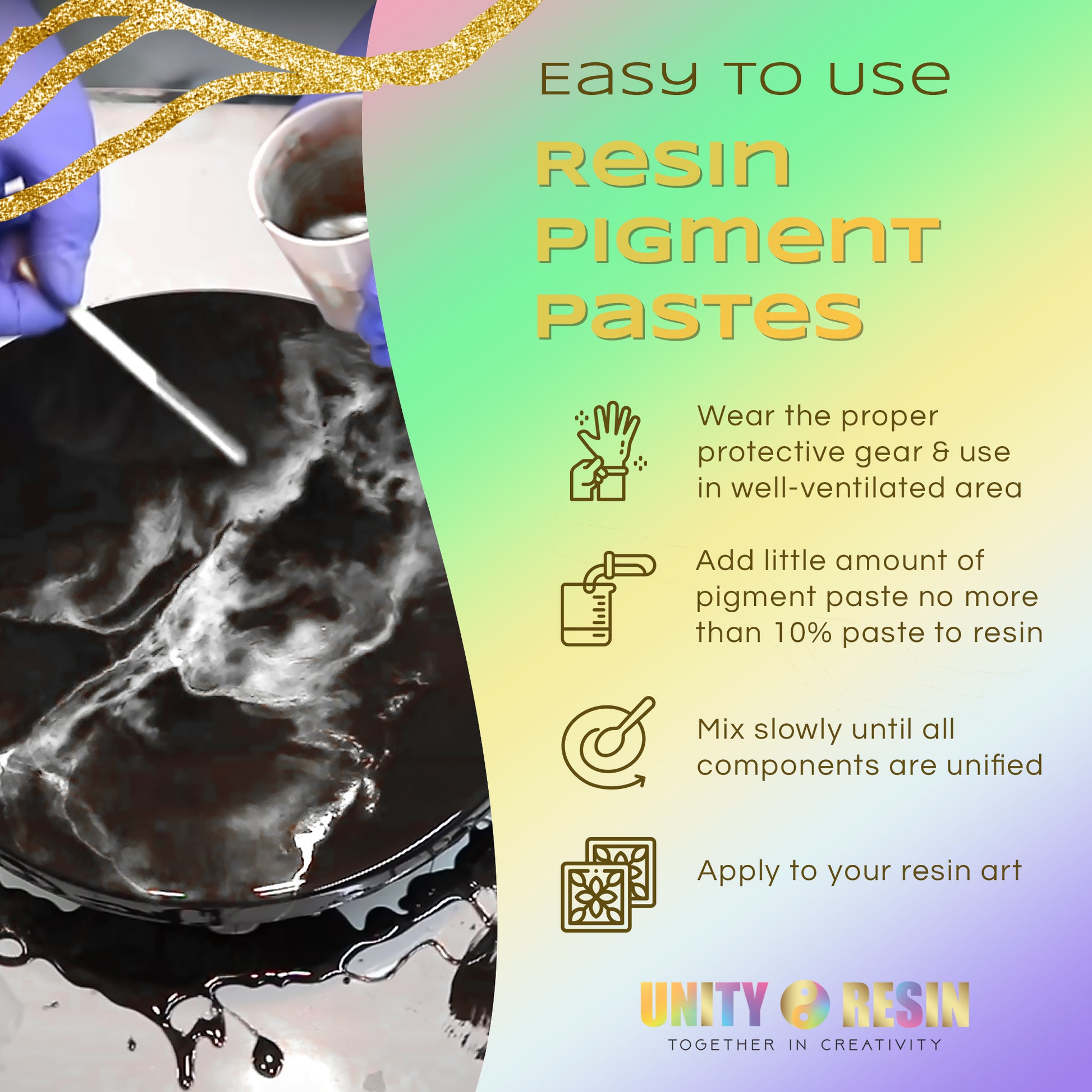Ultra-Luxe’ Epoxy Pigment Paste-SILVER MOON SPARKLING (100g).