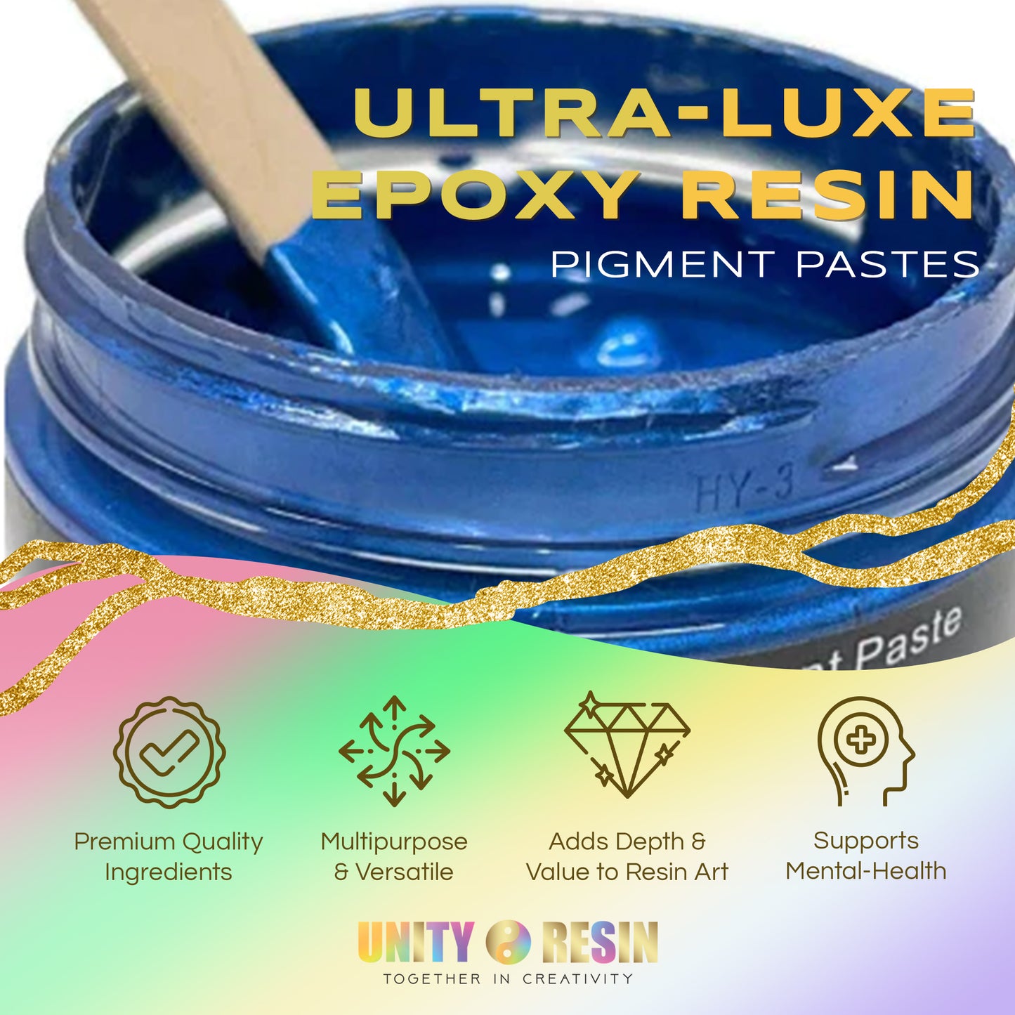 Ultra-Luxe Epoxy Resin Pigment Paste- BLUE HORIZON (50G)