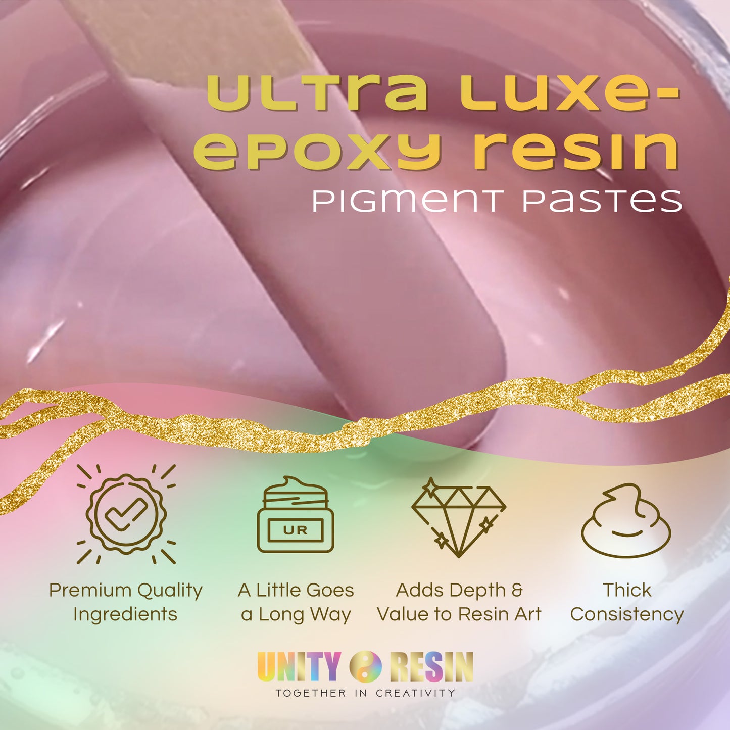 Ultra-Luxe Epoxy Resin Pigment Paste- DUSTY ROSE (50G)