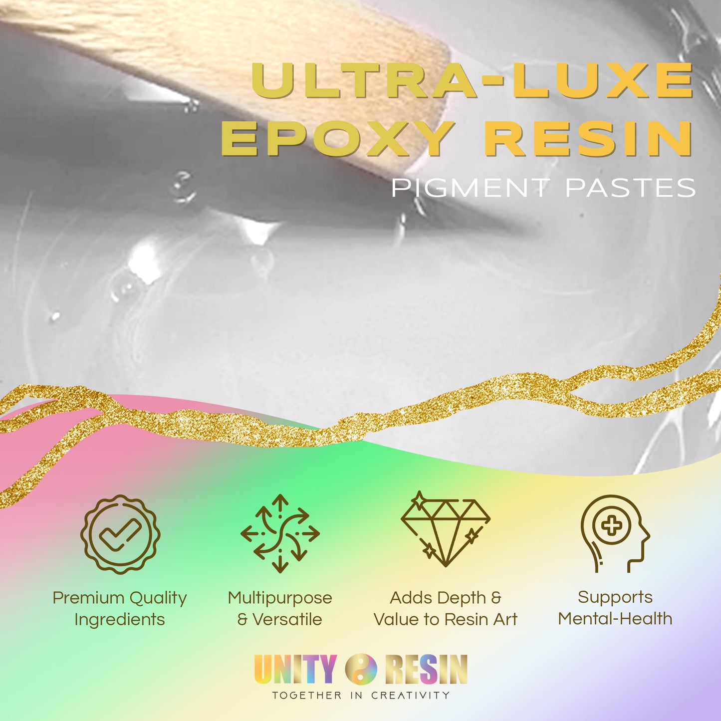 Ultra-Luxe Epoxy Resin Pigment Paste- RESIN WAVES WHITE