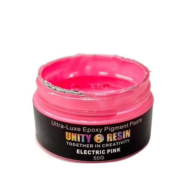 Ultra-Luxe Epoxy Resin Pigment Paste- ELECTRIC PINK (50G) | Unity Resin