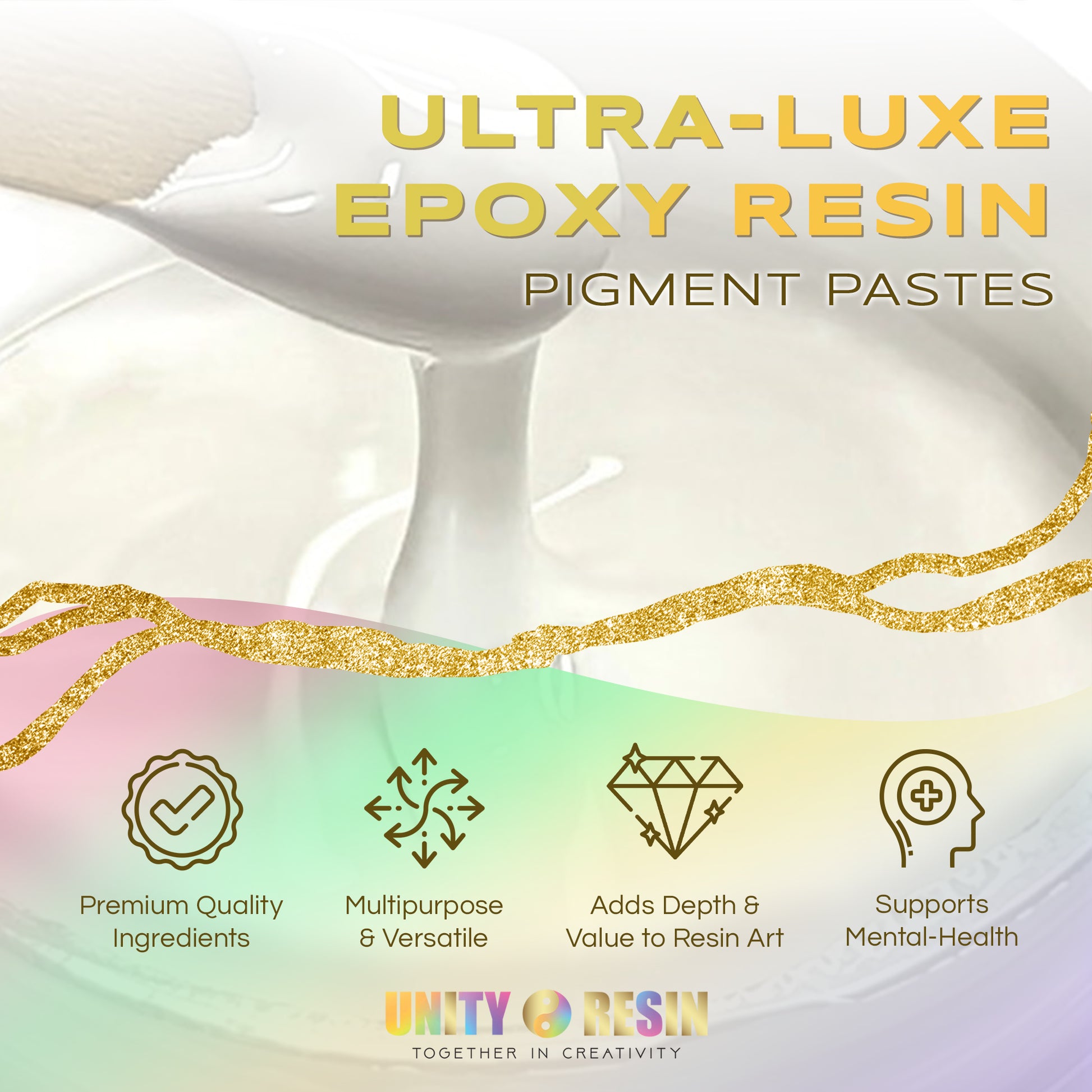 Ultra-Luxe' Epoxy Pigment Paste-SILVER MOON SPARKLING (100g)