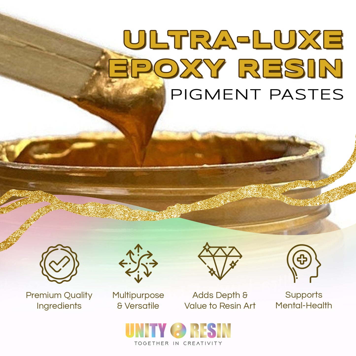 Ultra Luxe' Epoxy Pigment Paste-lux ROSE Resin Craft, Resin Art, Rose Gold  Mica, Epoxy Paste, Resin Pigments, Geode Art, Resin Pastes 
