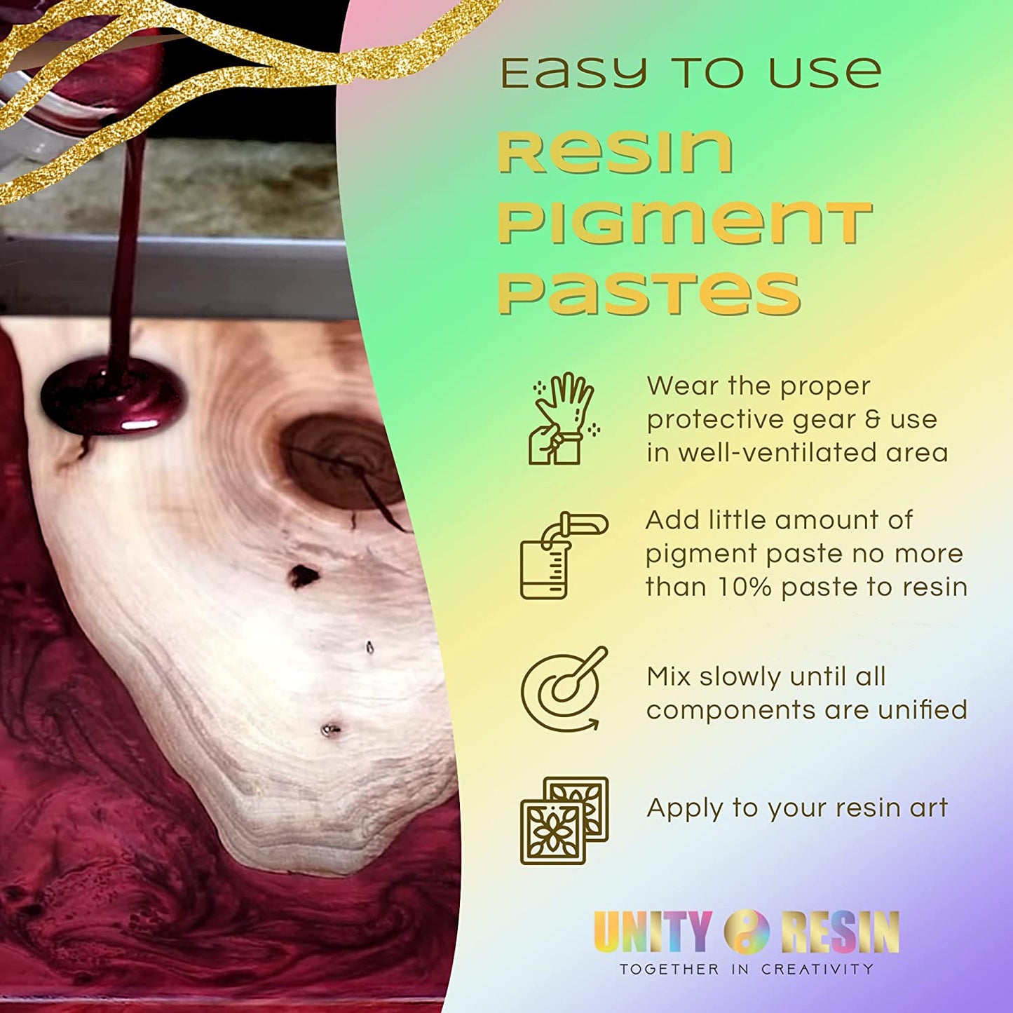 Ultra-Luxe Epoxy Resin Pigment Paste- PURELY POMEGRANATE (50G).