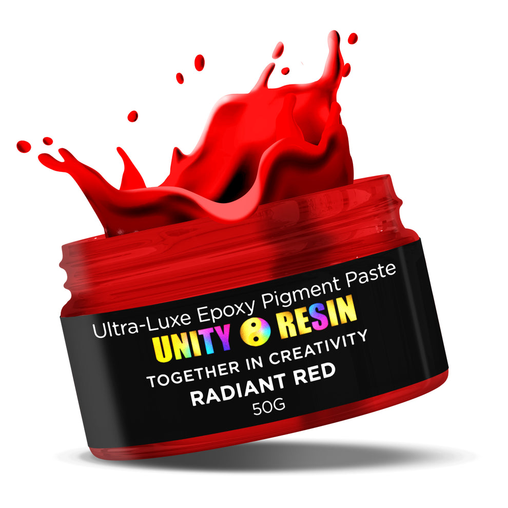 UltraLuxe Epoxy Resin Pigment Paste RADIANT RED (50G) Unity Resin