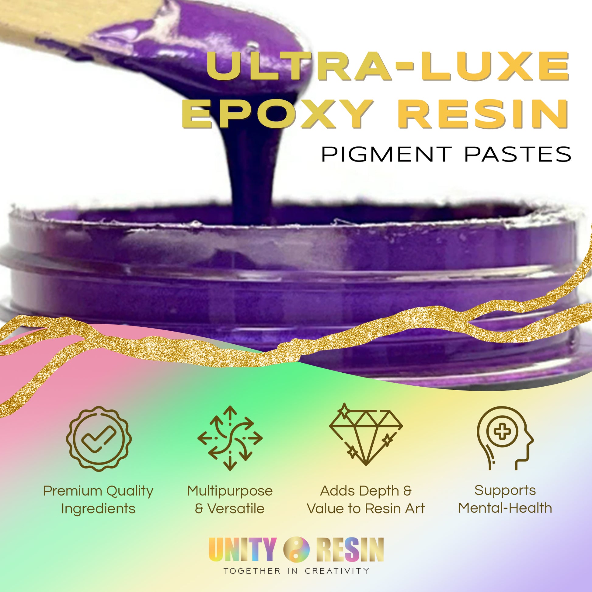 Ultra-Luxe Epoxy Resin Pigment Paste- PURELY POMEGRANATE (50G)